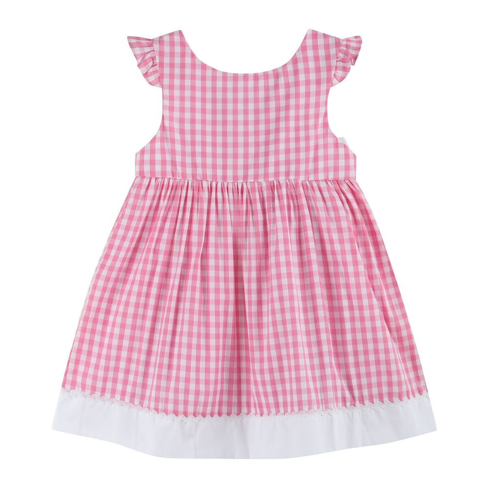 Pink Gingham Bow Dress