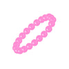 Pink Jade Beaded Stretch Bracelet