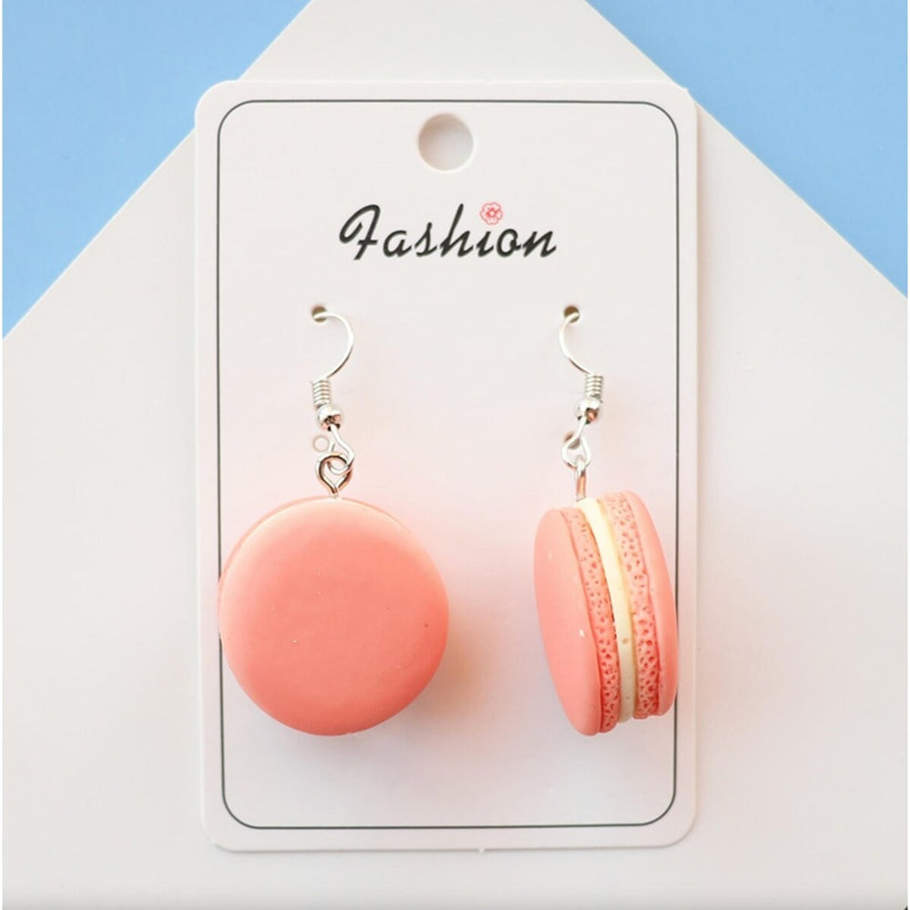 Pink Macaroon Drop Earrings