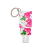 Pink Roses Hand Sanitizer Key Chain With Empty 30 Ml Bottle