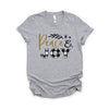 Plaid Peace And Joy Short Sleeve Crewnneck Tee