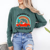 Powered by Christmas Garment Dyed Long Sleeve