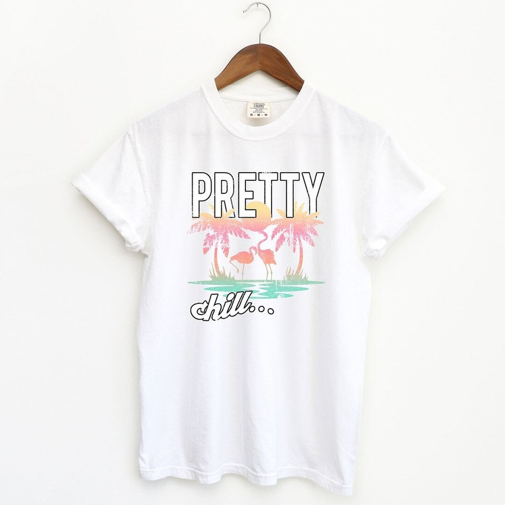 Pretty Chill Flamingo Garment Dyed Tee