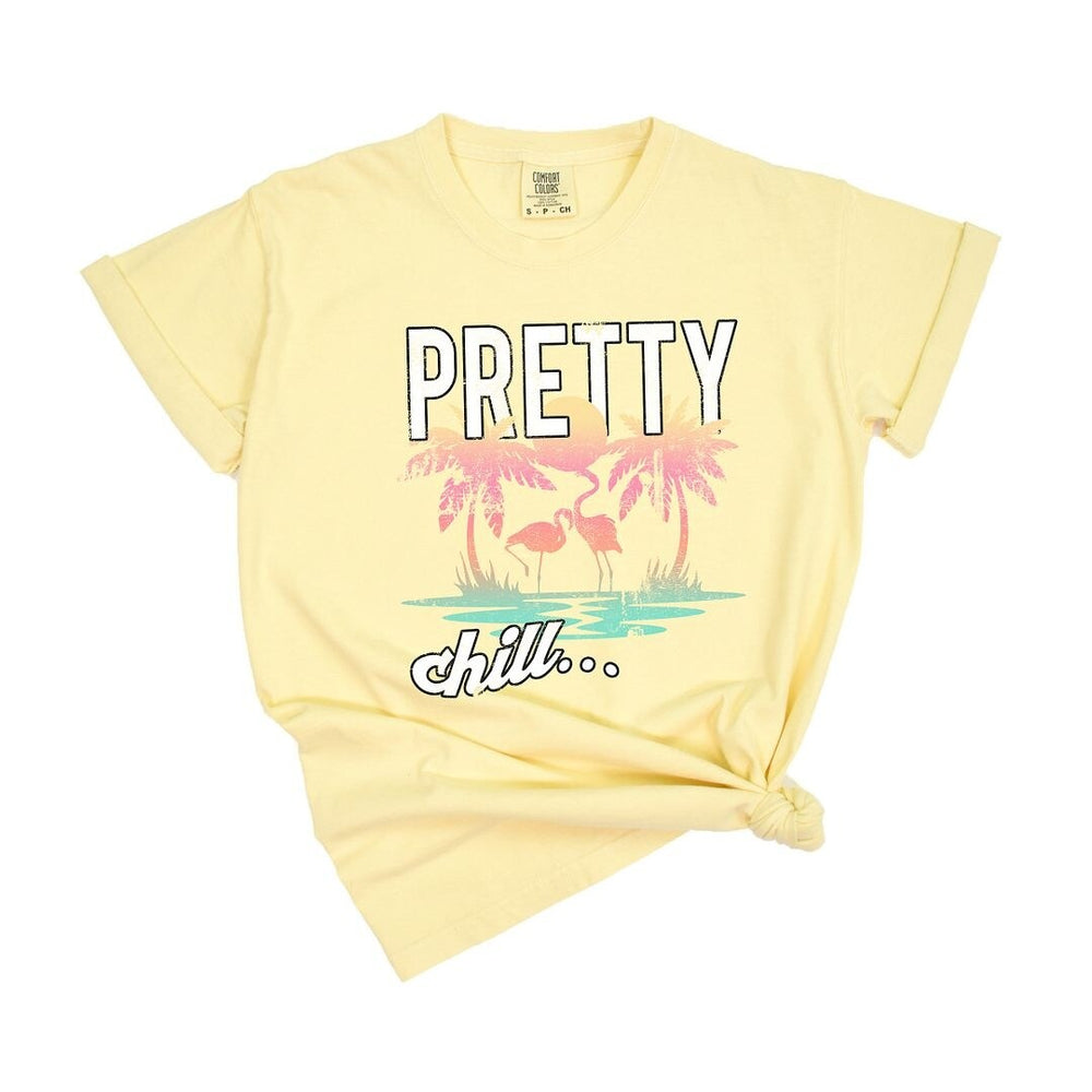 Pretty Chill Flamingo Garment Dyed Tee