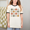 Pumpkin Daisies Ringer Tee