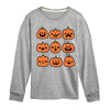 Pumpkin Faces Long Sleeve Tee