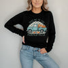 Pumpkin Patch Teal Truck Long Sleeve Tee