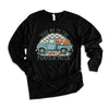 Pumpkin Patch Teal Truck Long Sleeve Tee