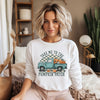 Pumpkin Patch Teal Truck Long Sleeve Tee