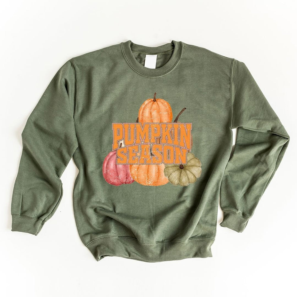 Pumpkin Season Distressed Sweatshirt