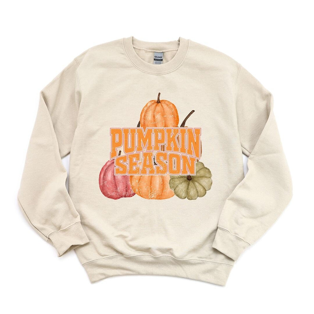 Pumpkin Season Distressed Sweatshirt