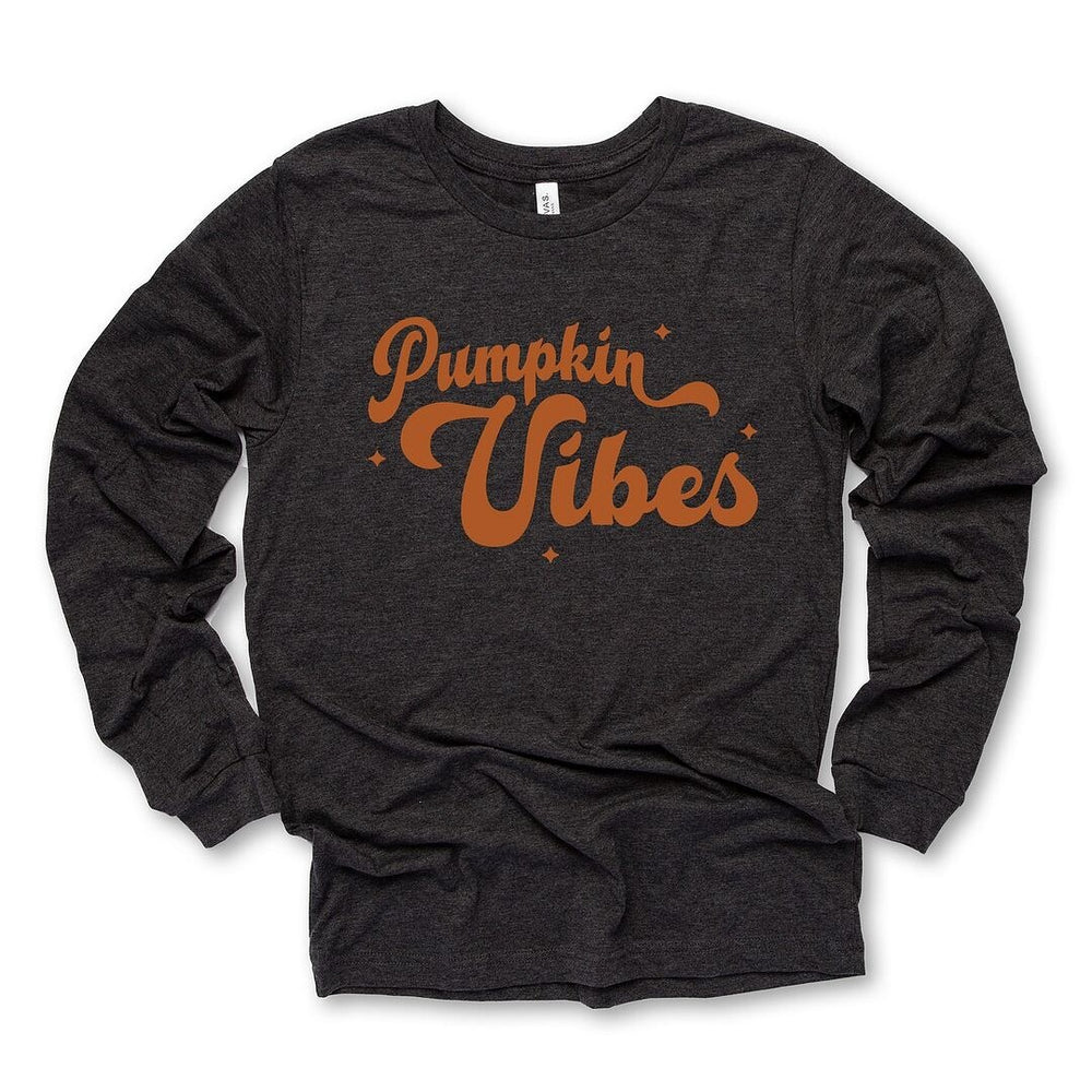 Pumpkin Vibes Stars Long Sleeve Tee