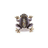 Purple Crystal Frog Brooch