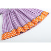 Purple Gingham Halloween Boo Smocked Bishop Dress