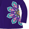 Purple Mandala Floral Print Raglan Tee & Leggings