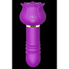 Purple Suction Thrusting Rose Wand