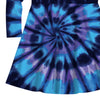 Purple & Blue Tie-Dye Print Dress & Joggers