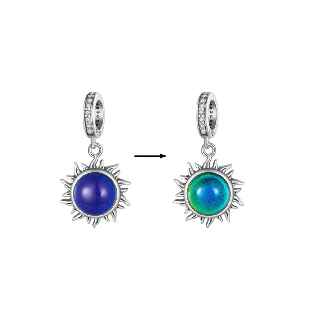 Purple & Sterling Silver Sun Color-Changing Charm