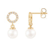 Push back Earrings Pearl