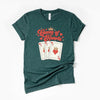 Queen Of Hearts Cards Short Sleeve Crewnneck Tee