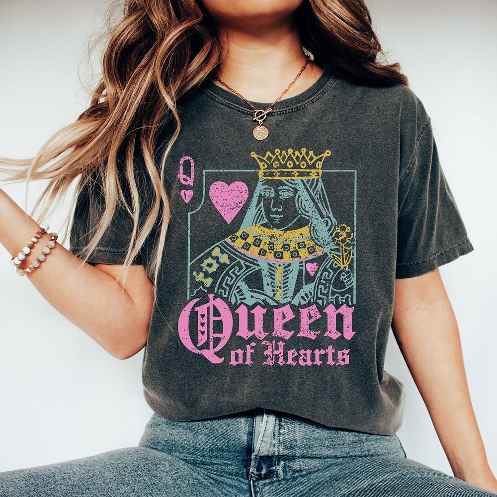 Queen of Hearts Garment Dyed Tee