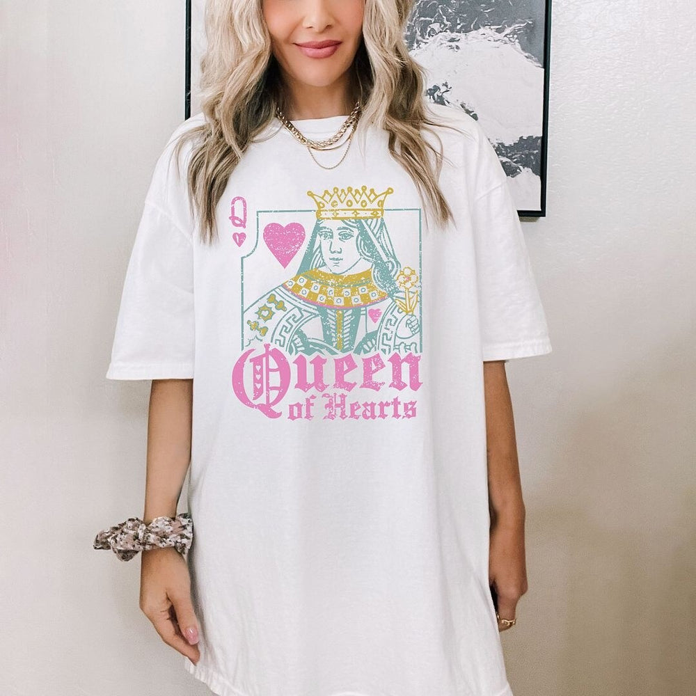 Queen of Hearts Garment Dyed Tee