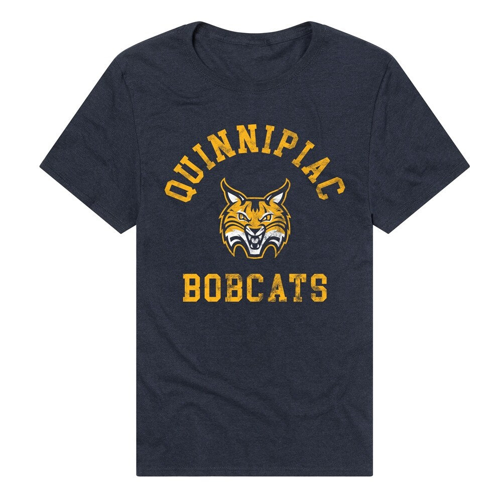 Quinnipiac University Bobcats Unisex Adult Heathered Premium T Shirt