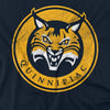 Quinnipiac University Distressed Primary Kids T Shirt for Youth Boys and Girls