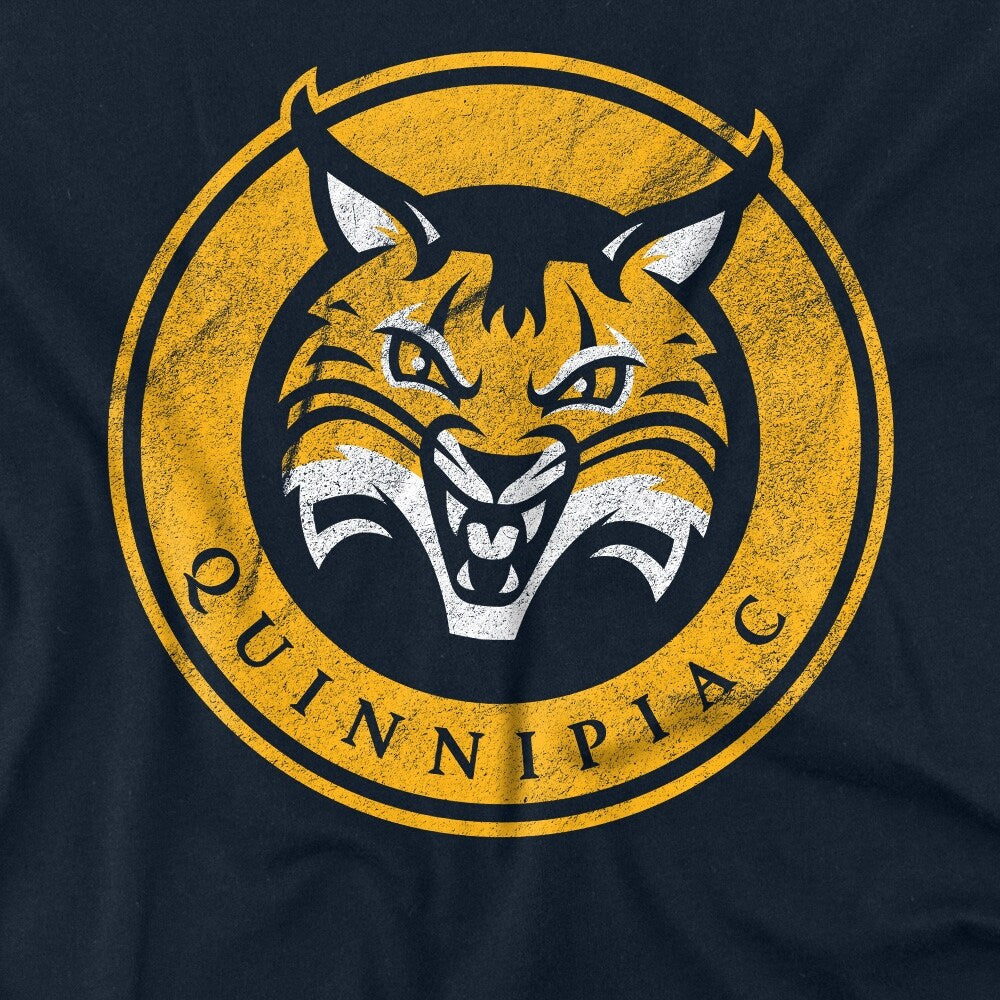 Quinnipiac University Distressed Primary Kids T Shirt for Youth Boys and Girls