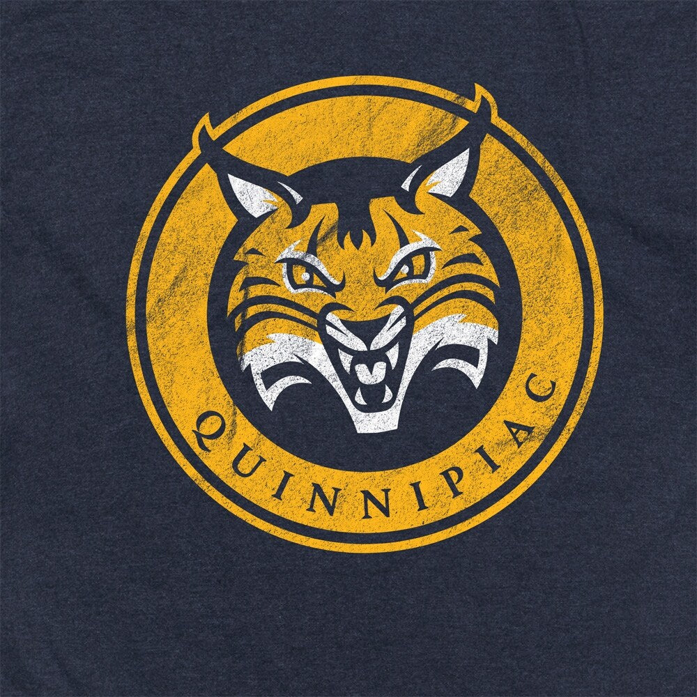 Quinnipiac University Primary Logo Unisex Adult Heathered Premium T Shirt