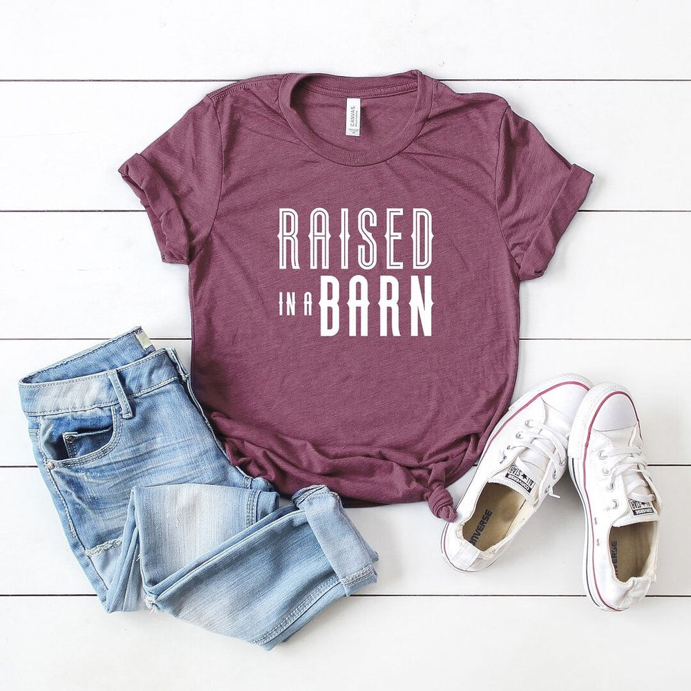 Raised In A Barn Short Sleeve Crewnneck Tee