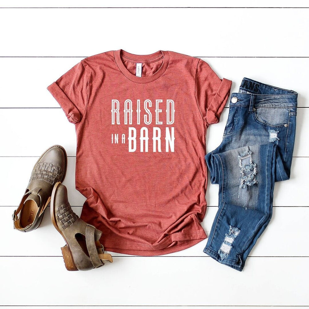 Raised In A Barn Short Sleeve Crewnneck Tee