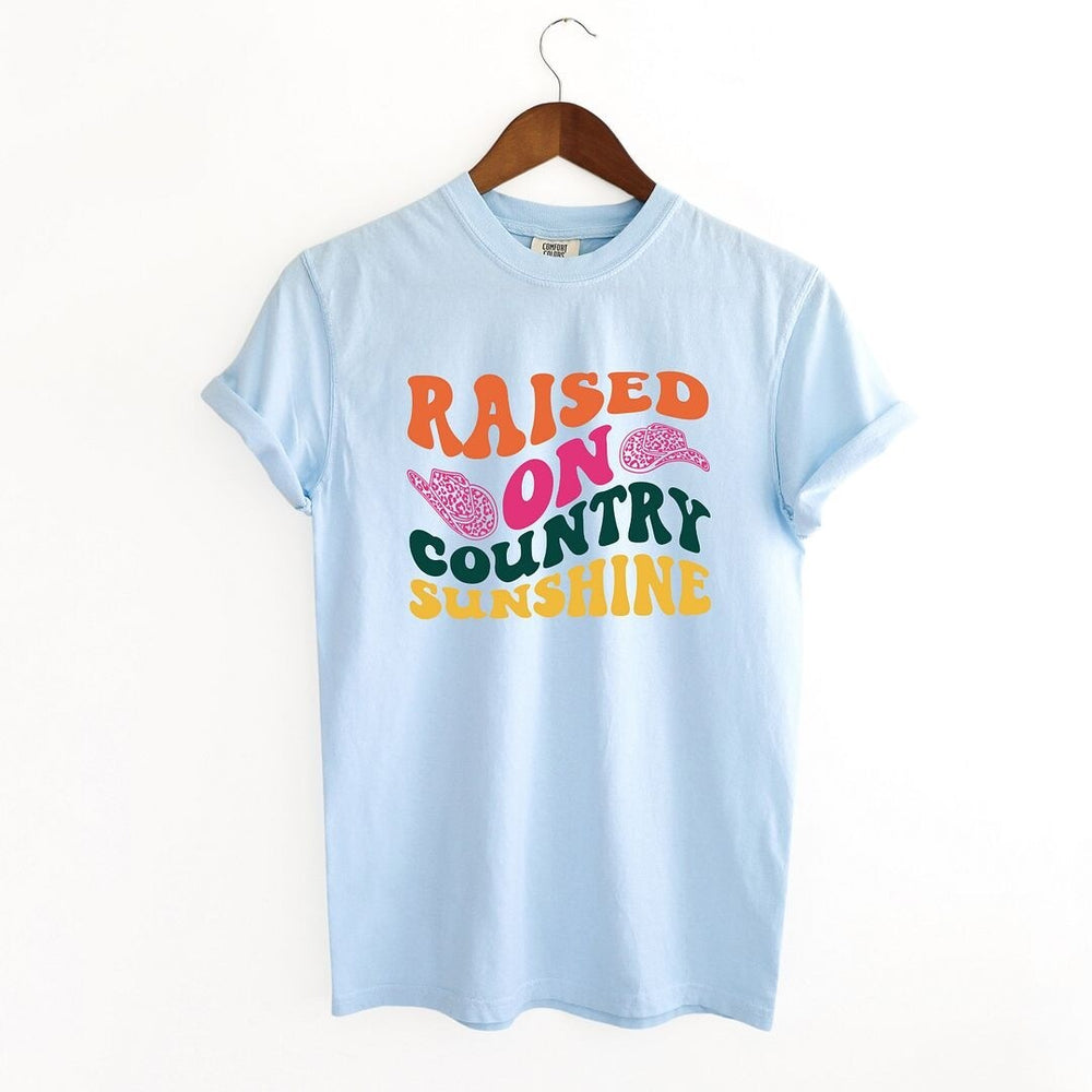 Raised On Country Sunshine Hat Garment Dyed Tee