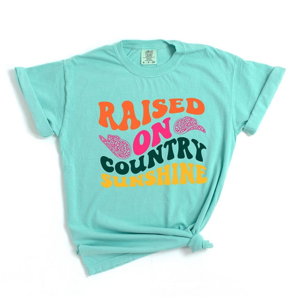 Raised On Country Sunshine Hat Garment Dyed Tee