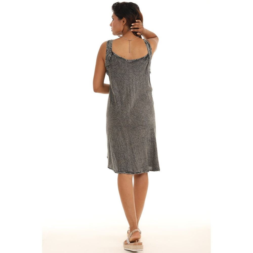 Rayon Umbrella Sleeveless Dress