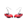 Red Car Drop Earrings