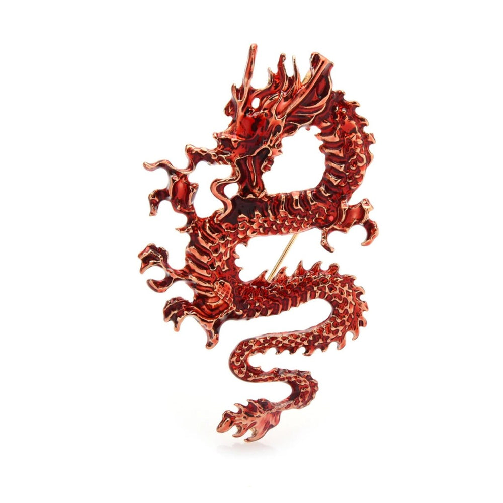 Red Dragon Brooch