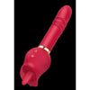 Red Licking Thrusting Rose Wand