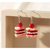 Red Strawberry Shortcake Drop Earrings