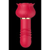 Red Suction Thrusting Rose Wand