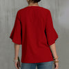 Red Tulip-Sleeve Top