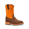 RedHawk Boot Co. Kids Wide Square Toe Cowboy Boots in Butter