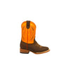 RedHawk Boot Co. Kids Wide Square Toe Cowboy Boots in Butter