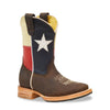 RedHawk Boot Co. Kids Wide Square Toe Cowboy Boots in Lone Star