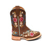 RedHawk Boot Co. Kids Wide Square Toe Cowgirl Boots in Bouquet