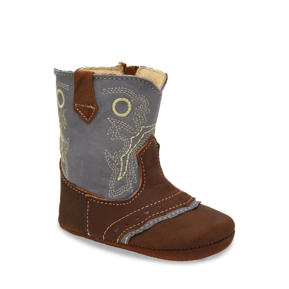 RedHawk Boot Co. Little Cowpokes Round Toe Booties in Gray