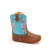 RedHawk Boot Co. Little Cowpokes Square Toe Booties in Blue