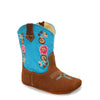 RedHawk Boot Co. Little Cowpokes Square Toe Booties in Blue