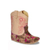 RedHawk Boot Co. Little Cowpokes Square Toe Booties in Fuchsia