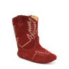 RedHawk Boot Co. Little Cowpokes Square Toe Booties in Red